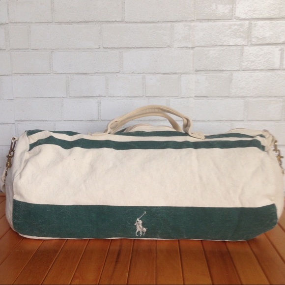 Vintage Polo Ralph Lauren Canvas Duffle Gym Bag - Picture 8 of 8